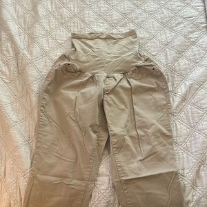 Size XL Oh Baby by Motherhood over the belly khaki Capri pants